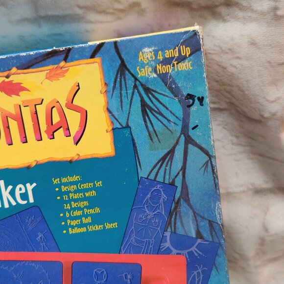 Disney Pocahontas Storymaker 1995 RoseArt Vintage Creative Activity Drawing Set - Picture 8 of 10